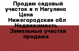 Продам садовый участок в п.Нагулино › Цена ­ 450 000 - Нижегородская обл. Недвижимость » Земельные участки продажа   